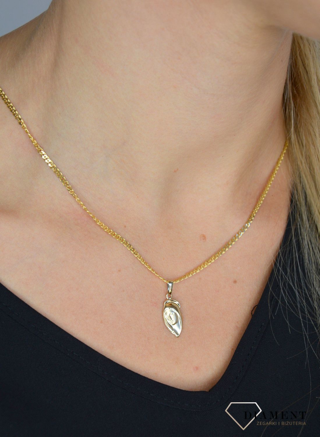 Złoty łańcuszek 585 Mona lisa 2,5 mm OUŁ000000-090 585 2,5mm ✅ Złoty łańcuszek został wykonany z najwyższej jakości złota próby 585 ✅.jpg